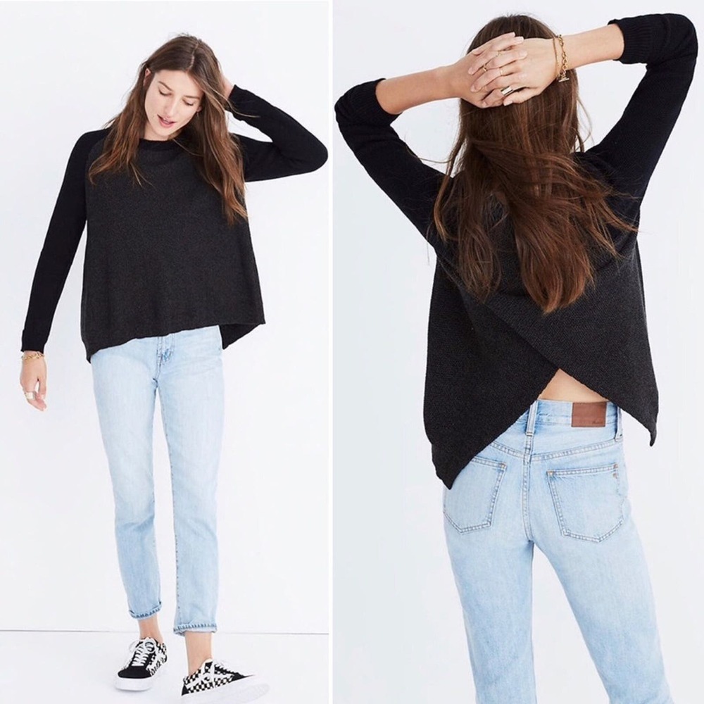 Madewell Province Cross-Back Pullover Sweater